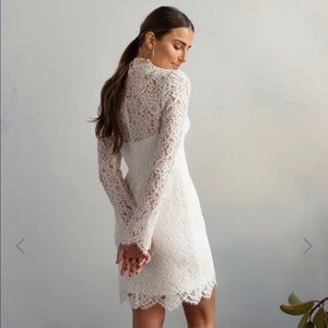 Jenny Yoo Hart little white dress, size 2